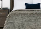 Fauna Faux Fur Bedspread King Silverf