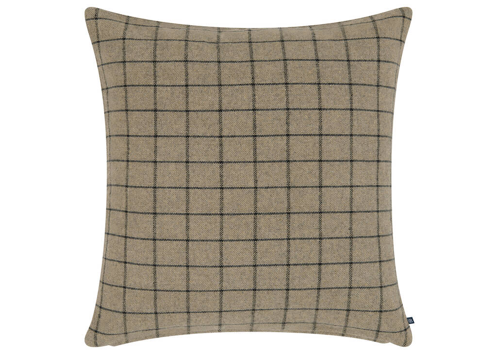 Cooley Plaid Pillow 20x20 Ash/Blue
