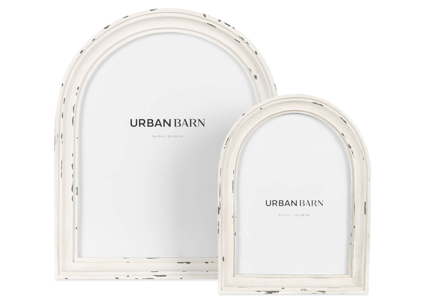 Cadre Letta 5x7 blanc antique