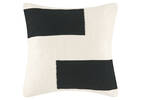 Cruz Outdoor Pillow 21x21 Ivory/Black