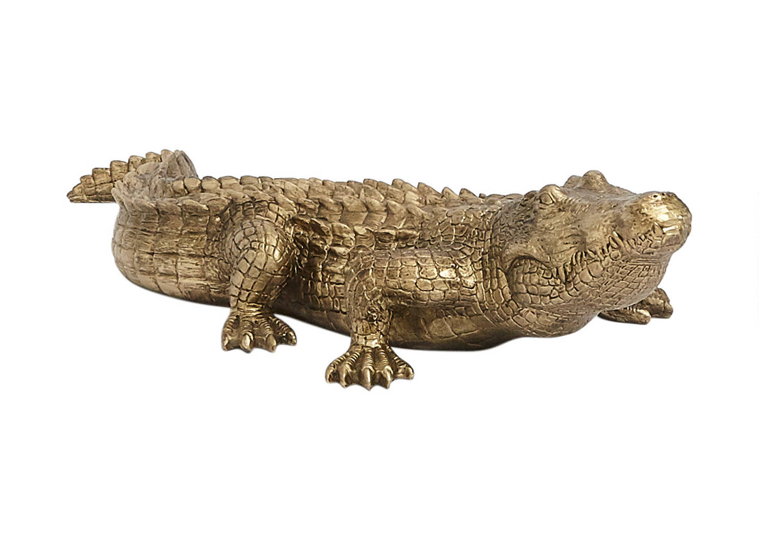 Tampa Alligator Sculpture Brass