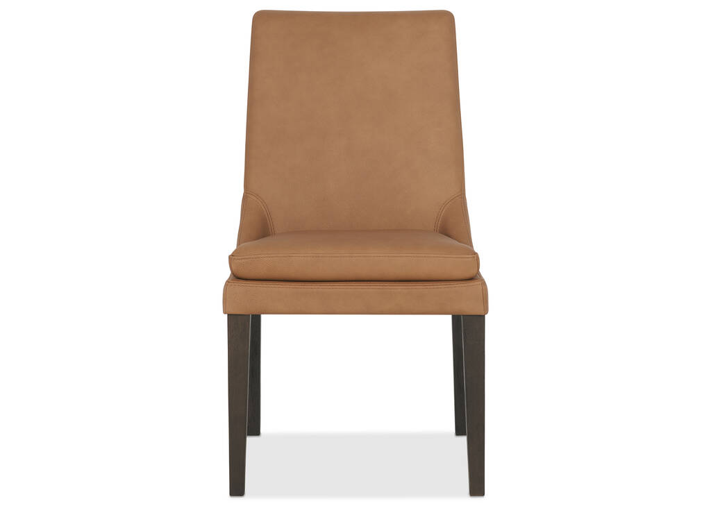 Maurizio Lthr Dining Chair -Torino Clay