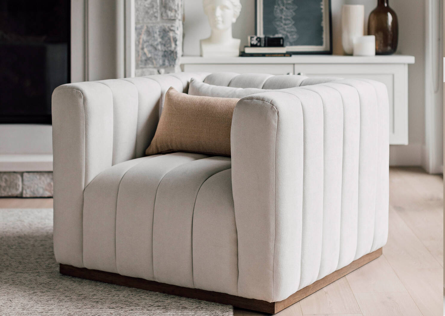 Mosley Armchair -Ren Ivory