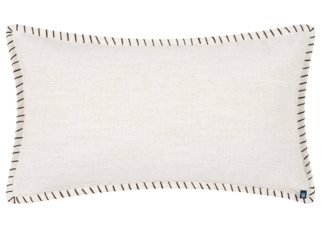 Peace Pillow 12x22 Ivory/Brown