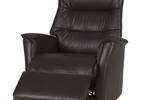 Fauteuil inc. cuir Paramount -Sol cacao