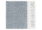 Dante Herringbone Throw Blue/Ivory