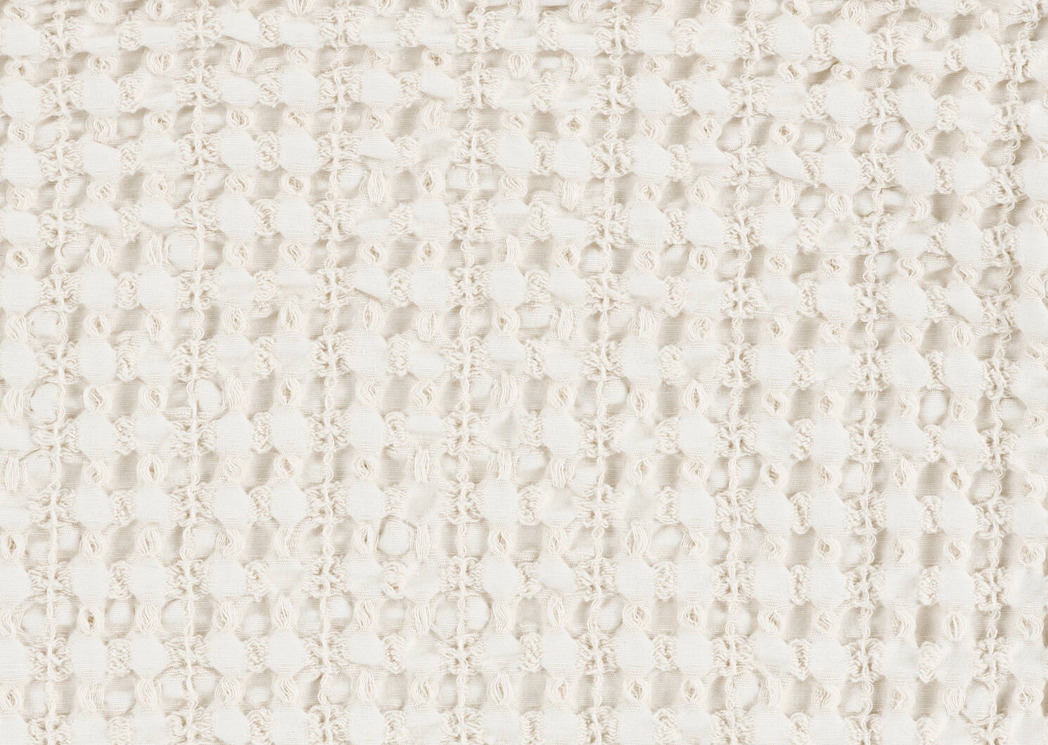 Carlin Cotton Waffle Throw Oyster