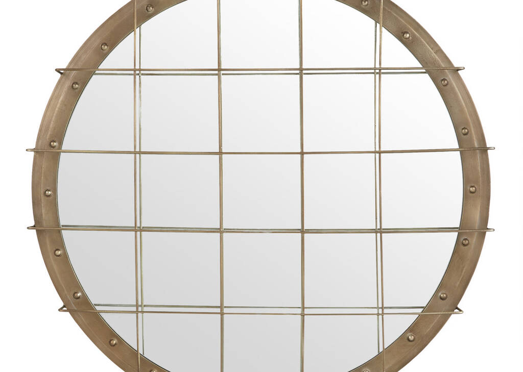 Porter Wall Mirror Brass