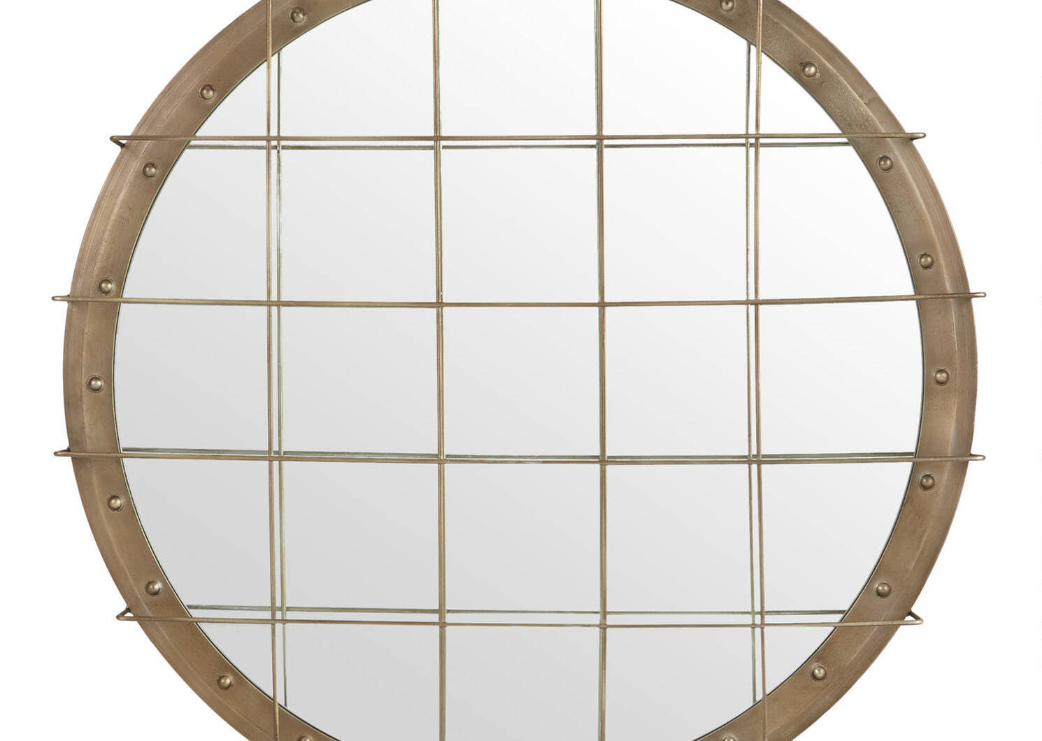 Porter Wall Mirror Brass