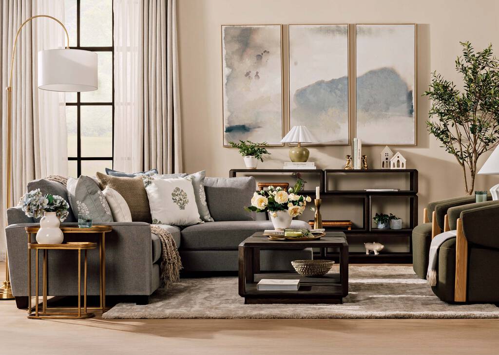 Tapis Gretel 94x133 taupe/ivoire