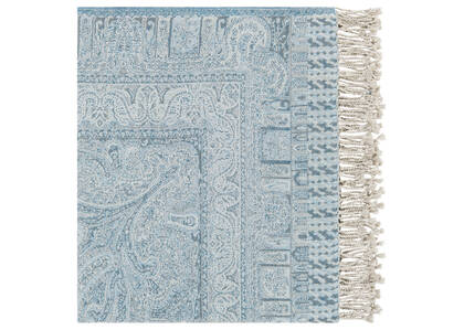 Malin Paisley Throw Blue