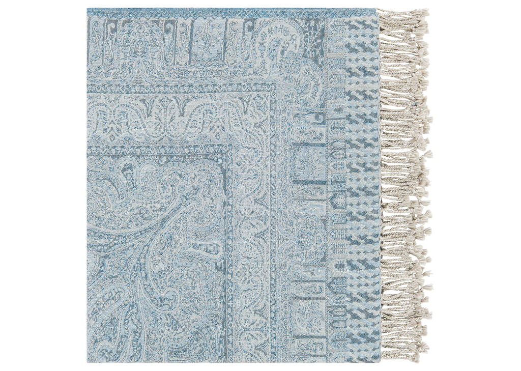 Malin Paisley Throw Blue