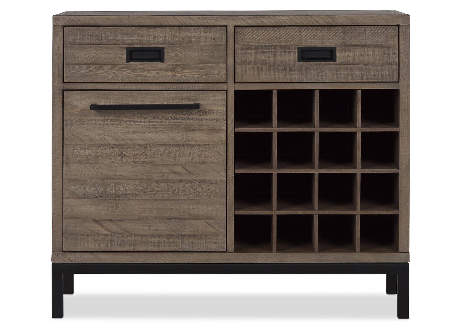 Brody Wine Cabinet -Stanton Driftwood