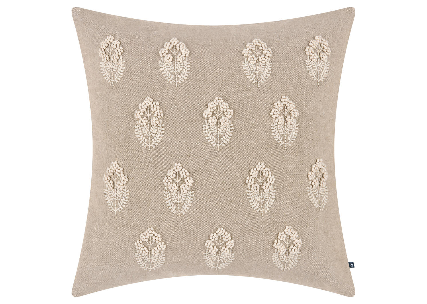 Selena Cotton Pillow 20x20 Sand/Ivory