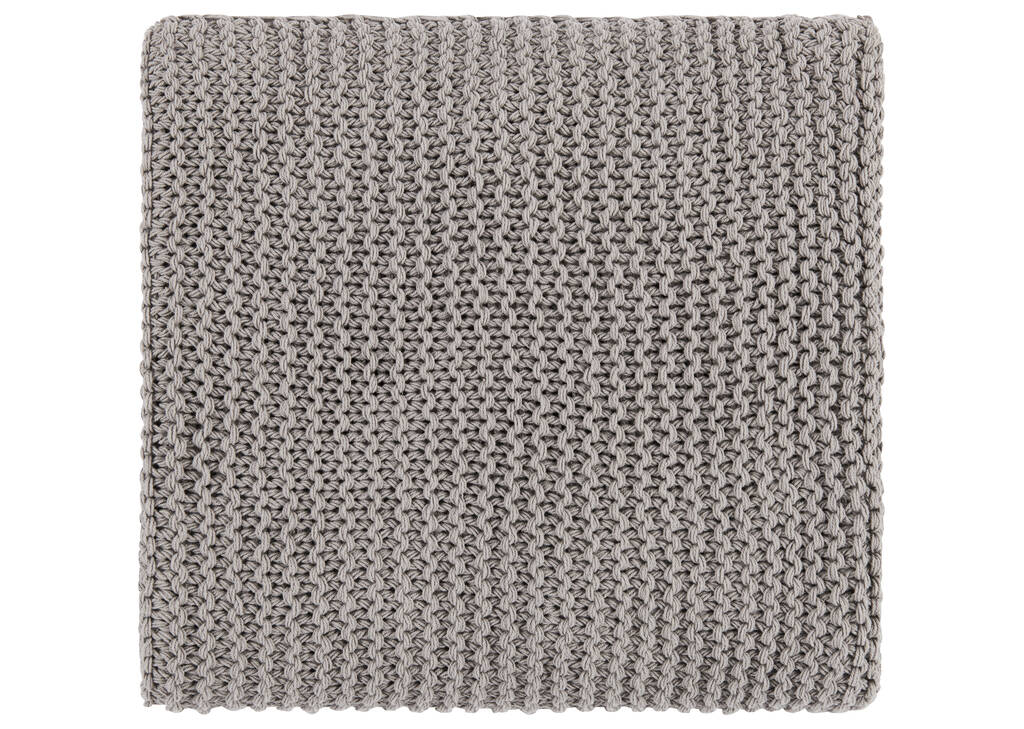 Jeté en coton Pederson gris pâle