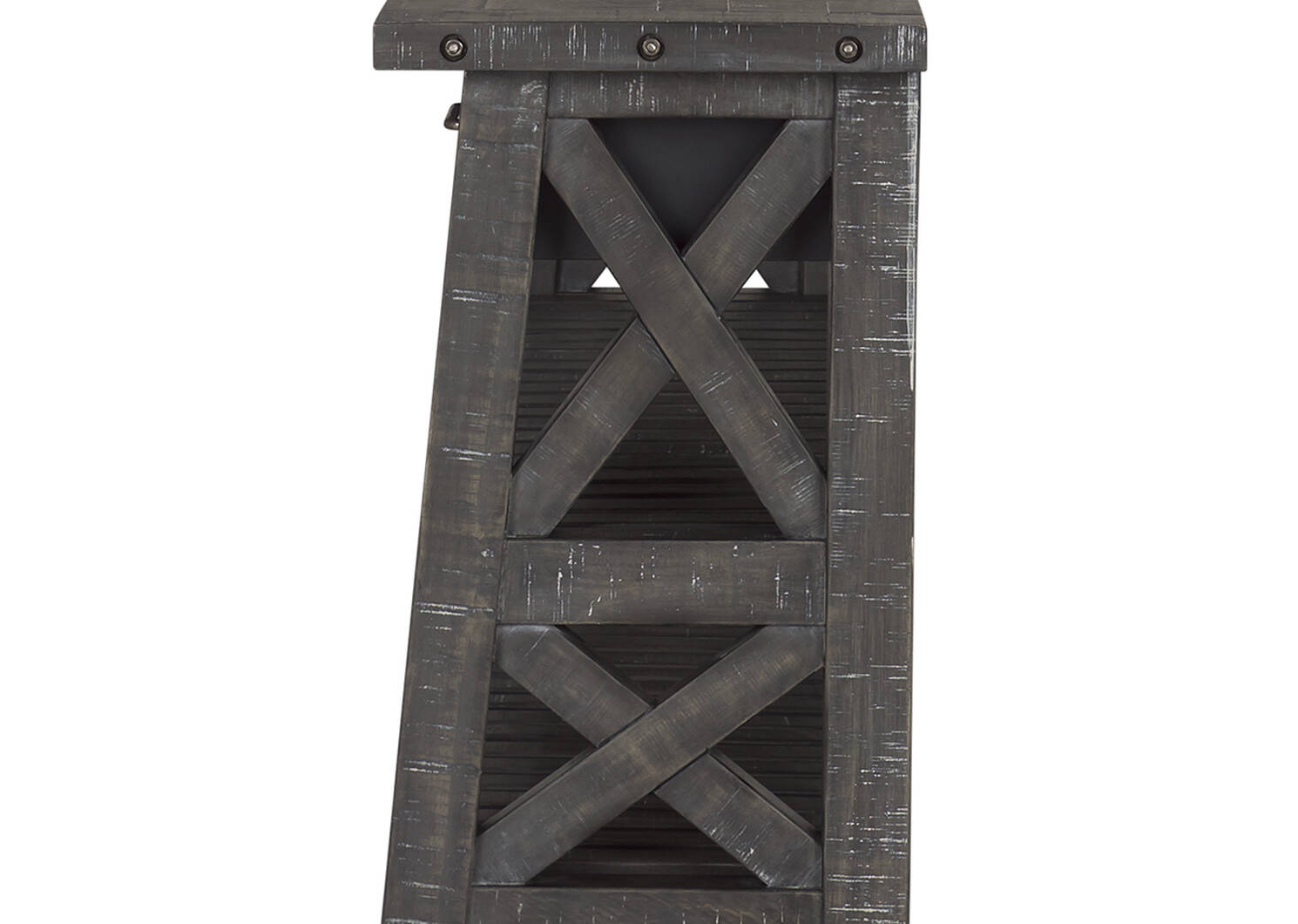 Ironside 2 Drawer Console Table -Smoke