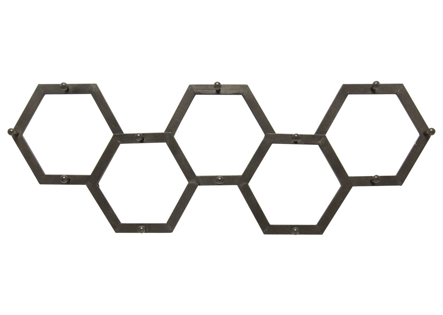Patère Hexa noire