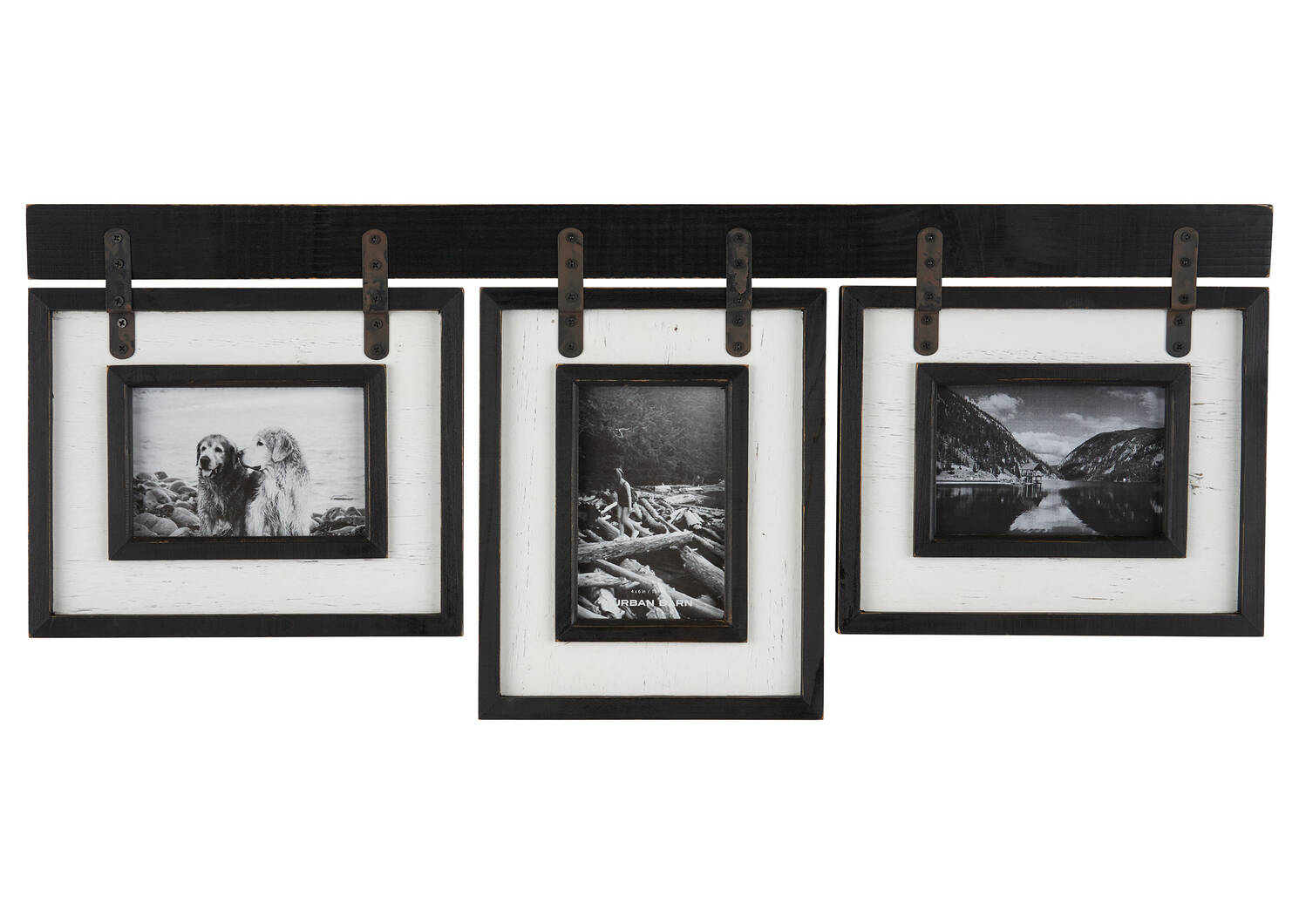 Ashworth Frame 3-4x6 Black/White