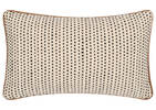 Lorah Cotton Pillow 14x24 Ivory/Brn