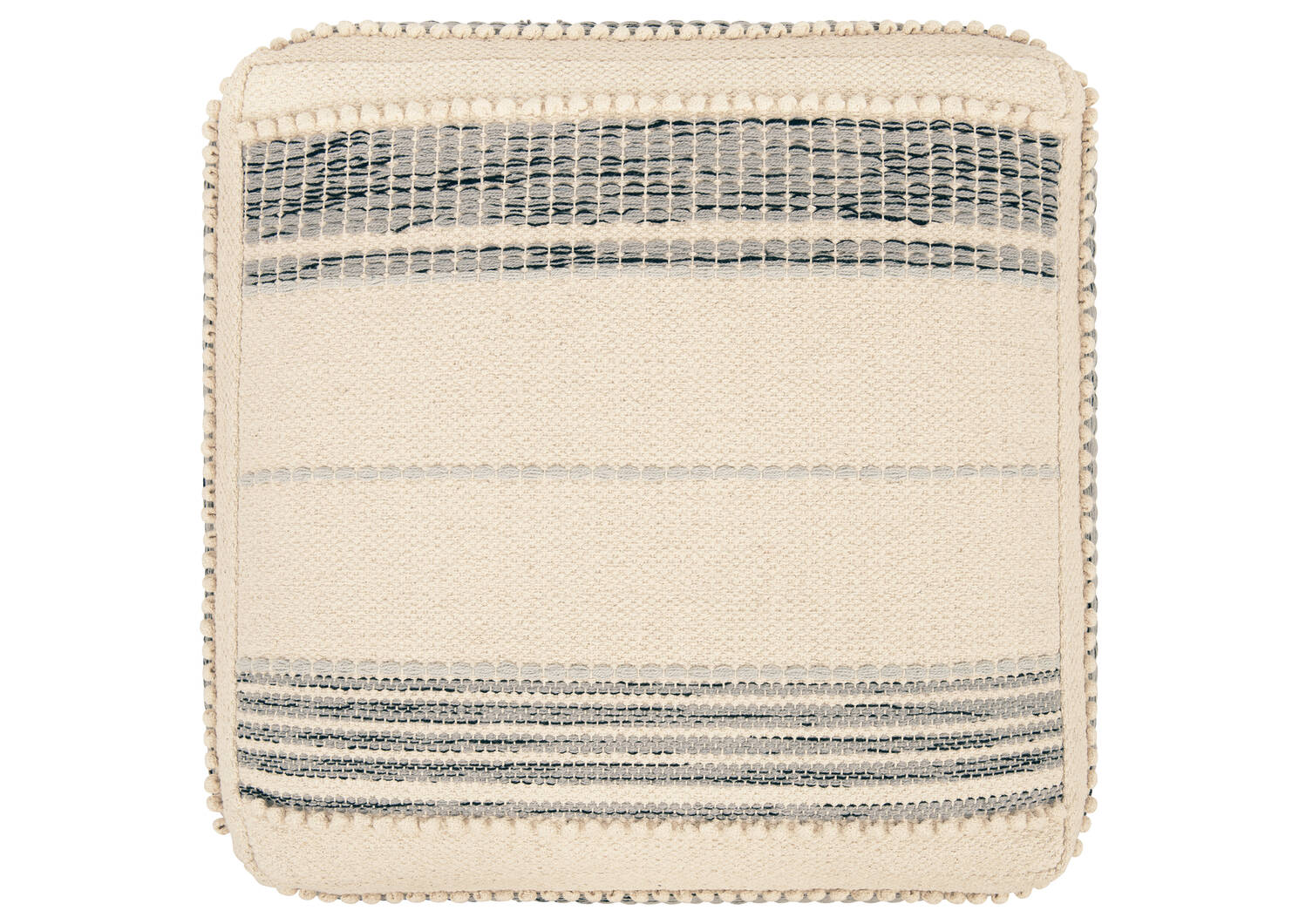 Nicolai Cotton Pouf Natural/Grey