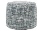 Elba Pouf Blue/Ivory