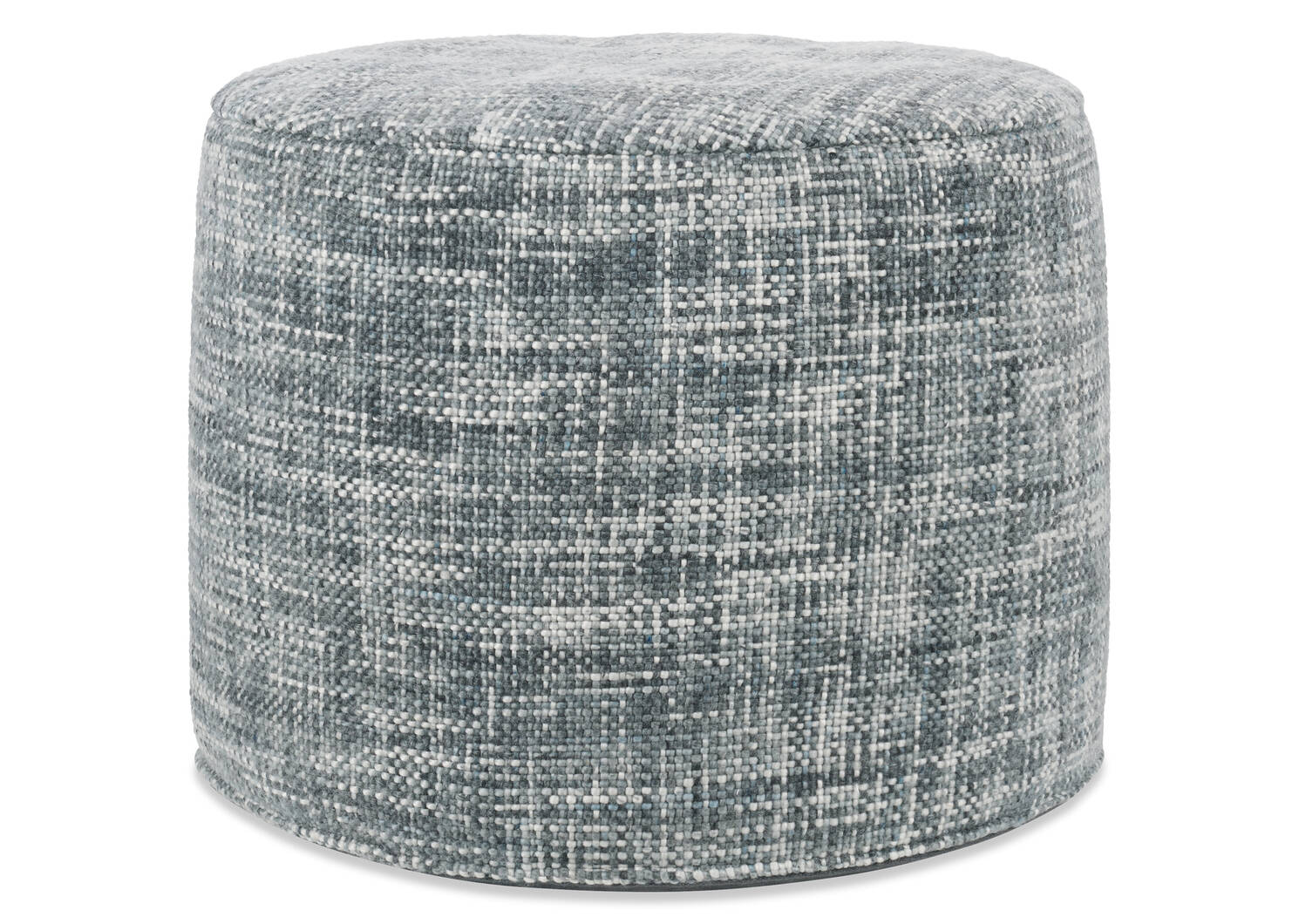 Elba Pouf Blue/Ivory