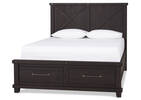 Ironside Storage Bed -Khal Café, QUEEN