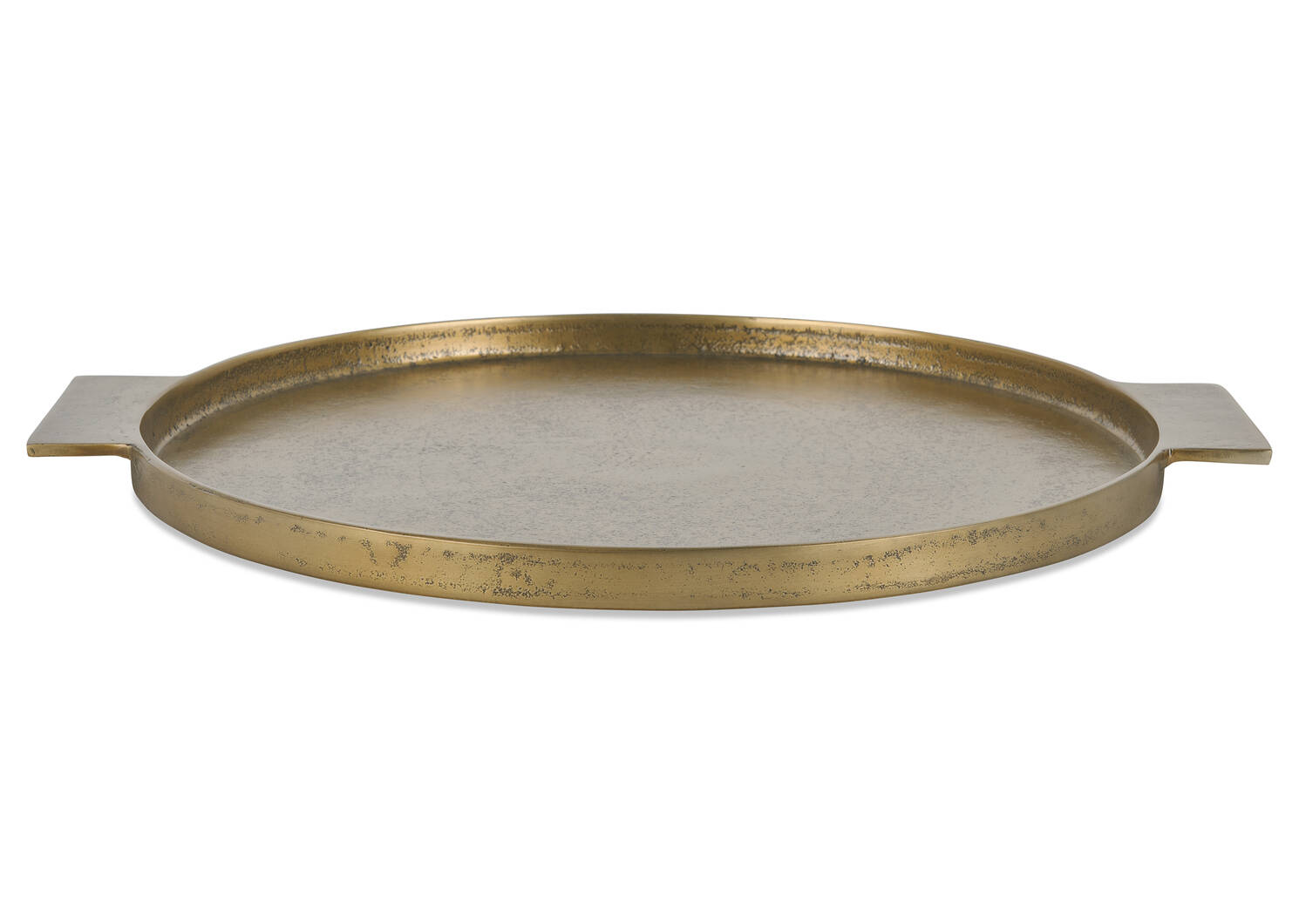 Corbyn Round Tray Antiqued Brass