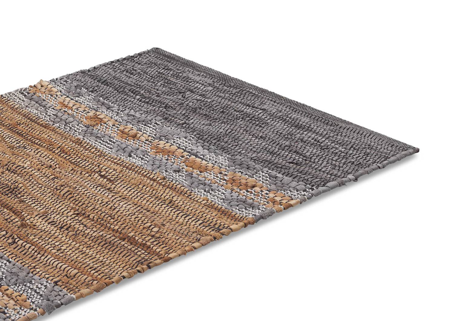 Tapis décoratifs Ramya - gris/brun clair