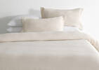 Arlon Cotton Duvet Set Queen Sand/Ivo