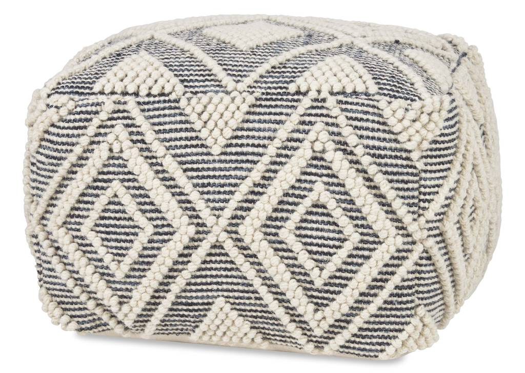 Olympia Pouf Navy/Ivory