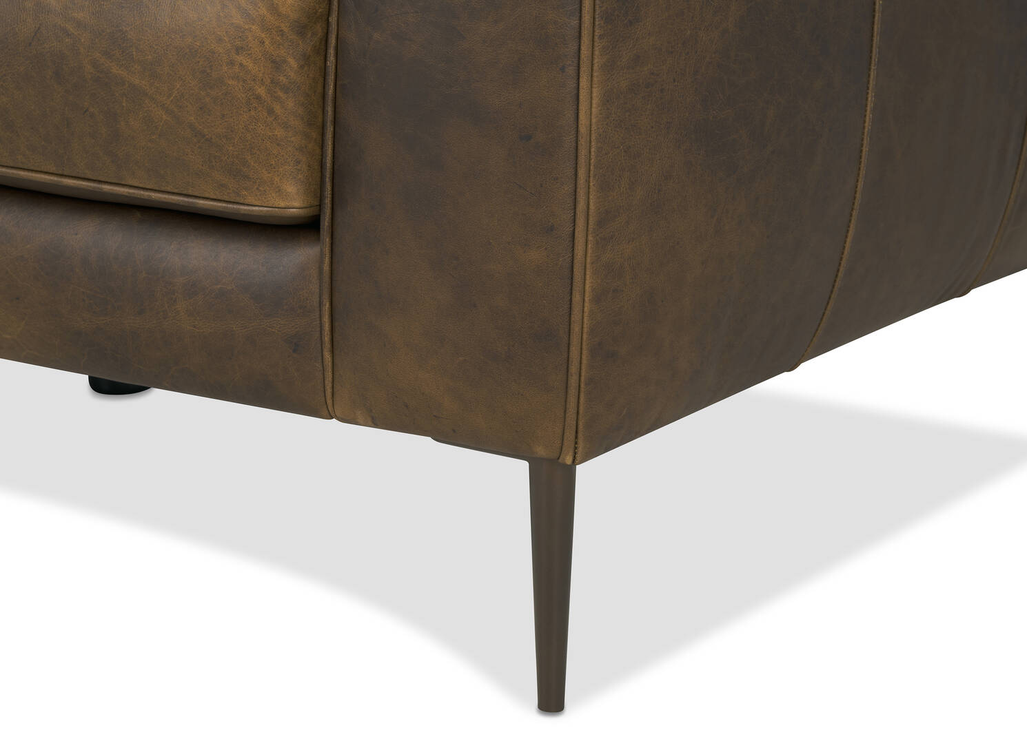 Marcello Leather Sofa -Waco Tobacco