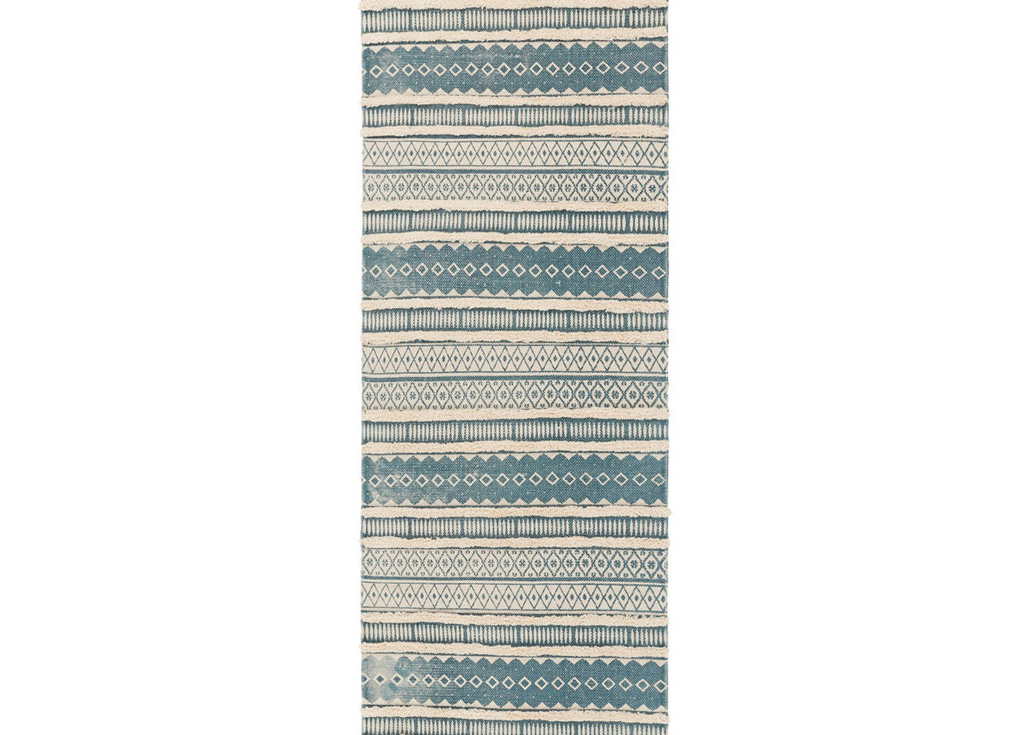 Tapis de couloir Zoa 30x84 sarcelle