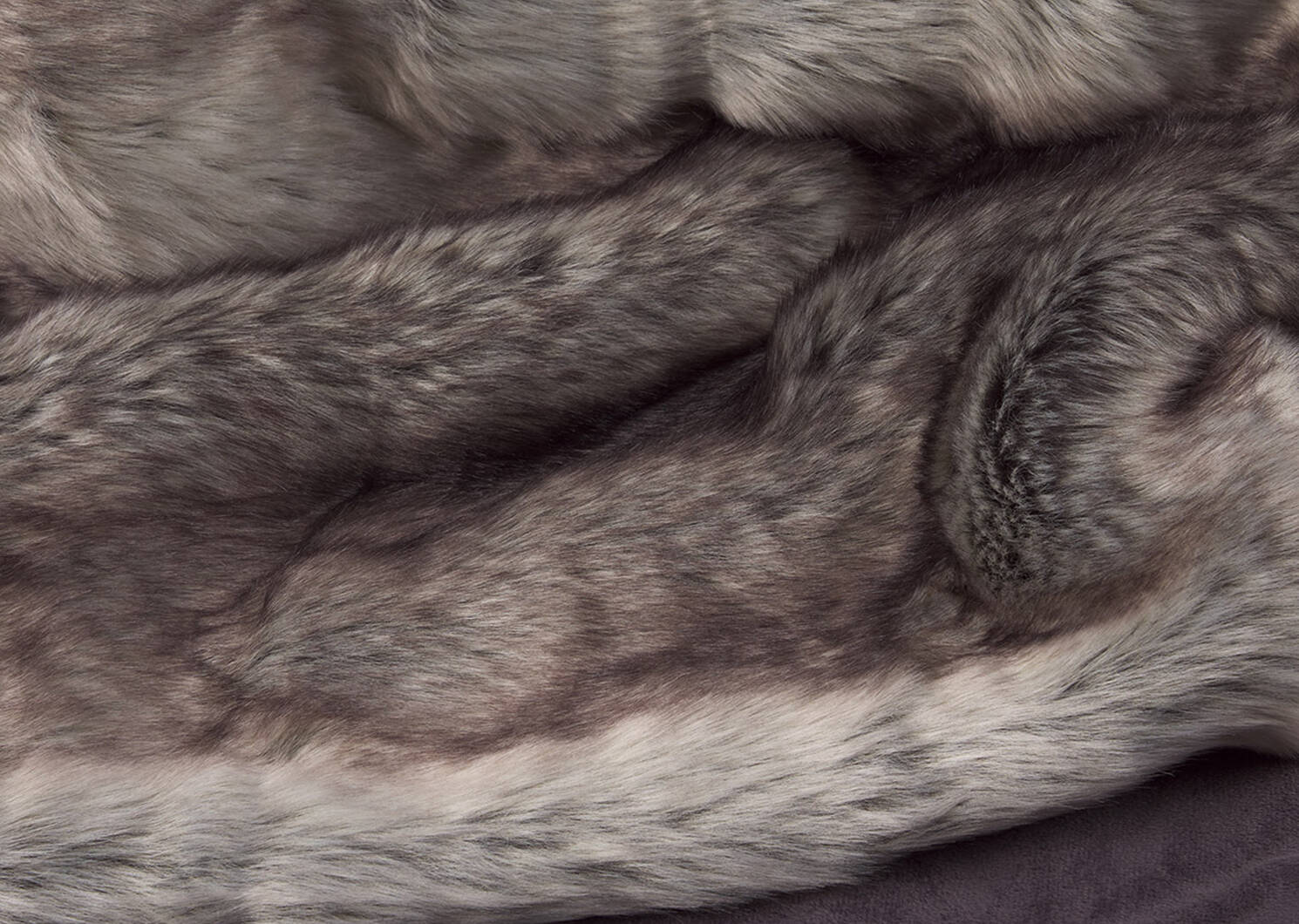 Haven Faux Fur Throw Grey Wolf