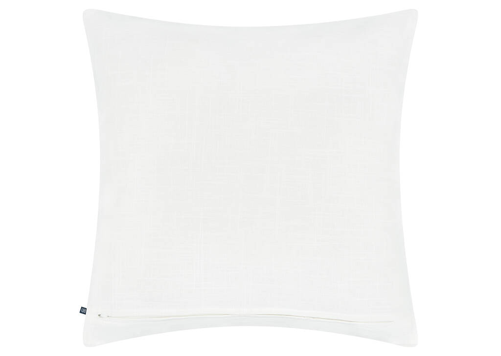 Reine Cotton Floral Pillow 20x20 Iv/Blue