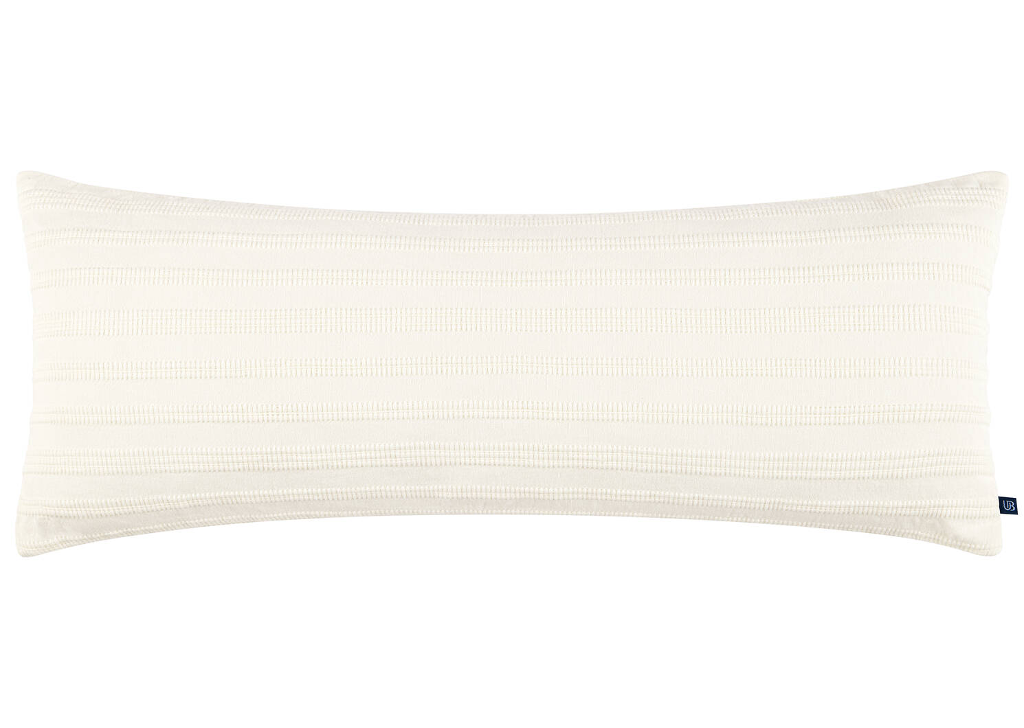 Aida Embroidered Pillow 14x36 Ivory