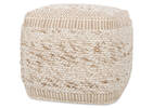 Pouf Seth ivoire/naturel