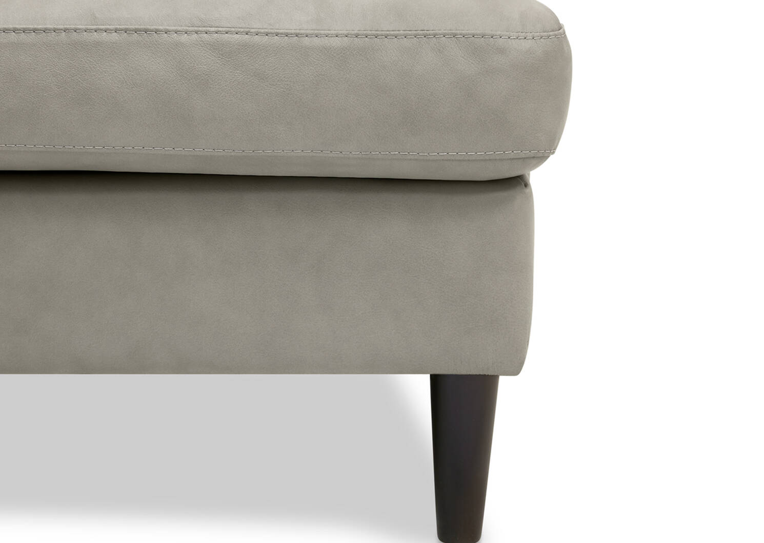 Savoy Custom Leather Sofa Chaise