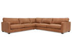 Burke Custom Leather 3PC Sectional