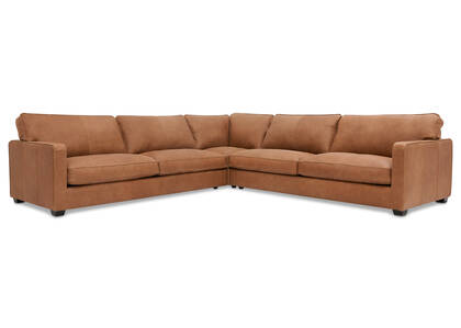 Burke Custom Leather Sectional