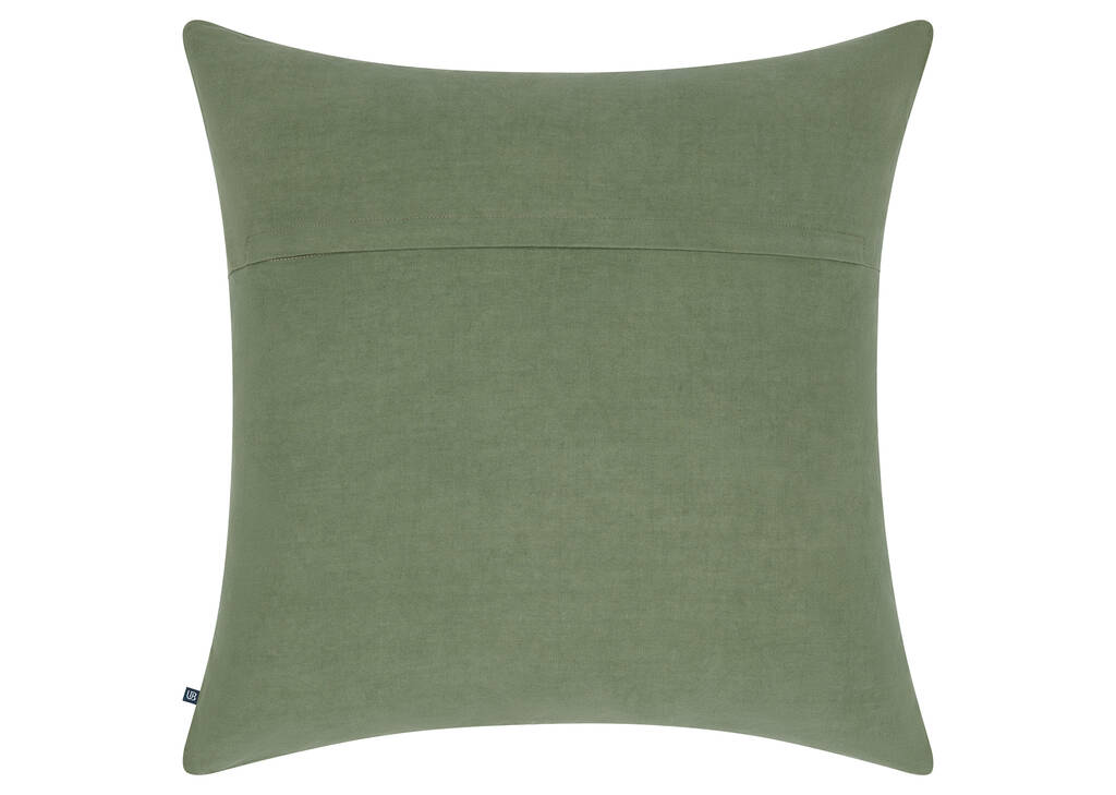 Meena Cotton Leaves Pillow 20x20 Green