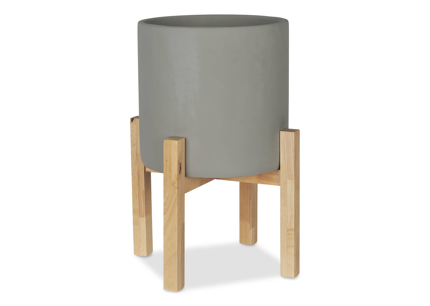Cache-pots sur pieds Adah -gris