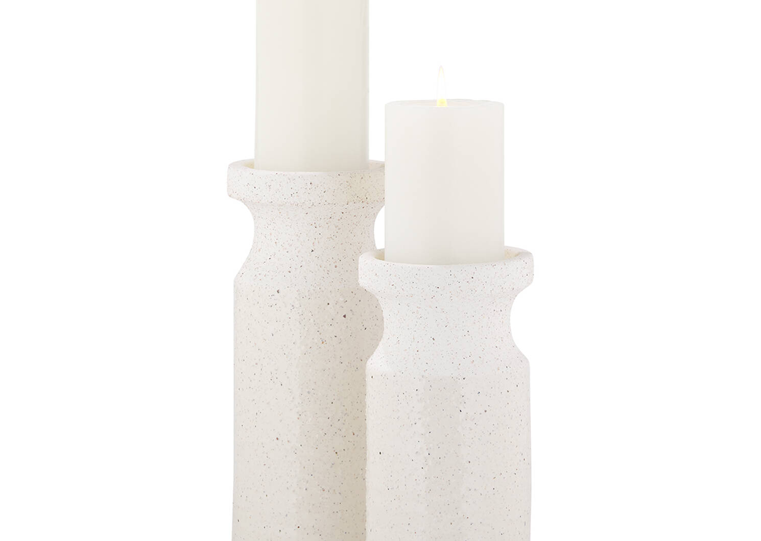 Primrose Candle Holder Short White