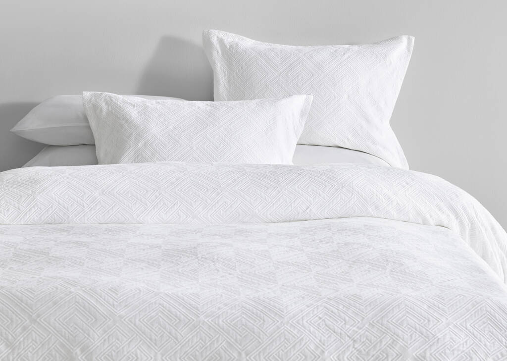 Romey Cotton Duvet Set King White