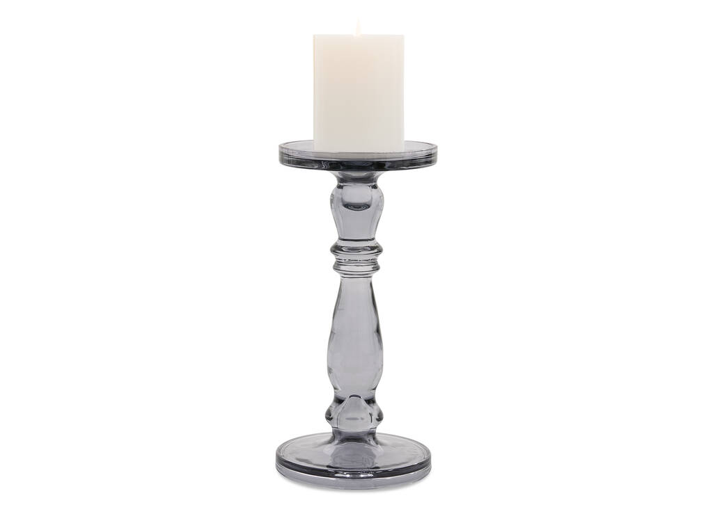 Agatha Candle Holder Medium Grey