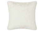 Cate Faux Fur Pillow 24x24 Ivory