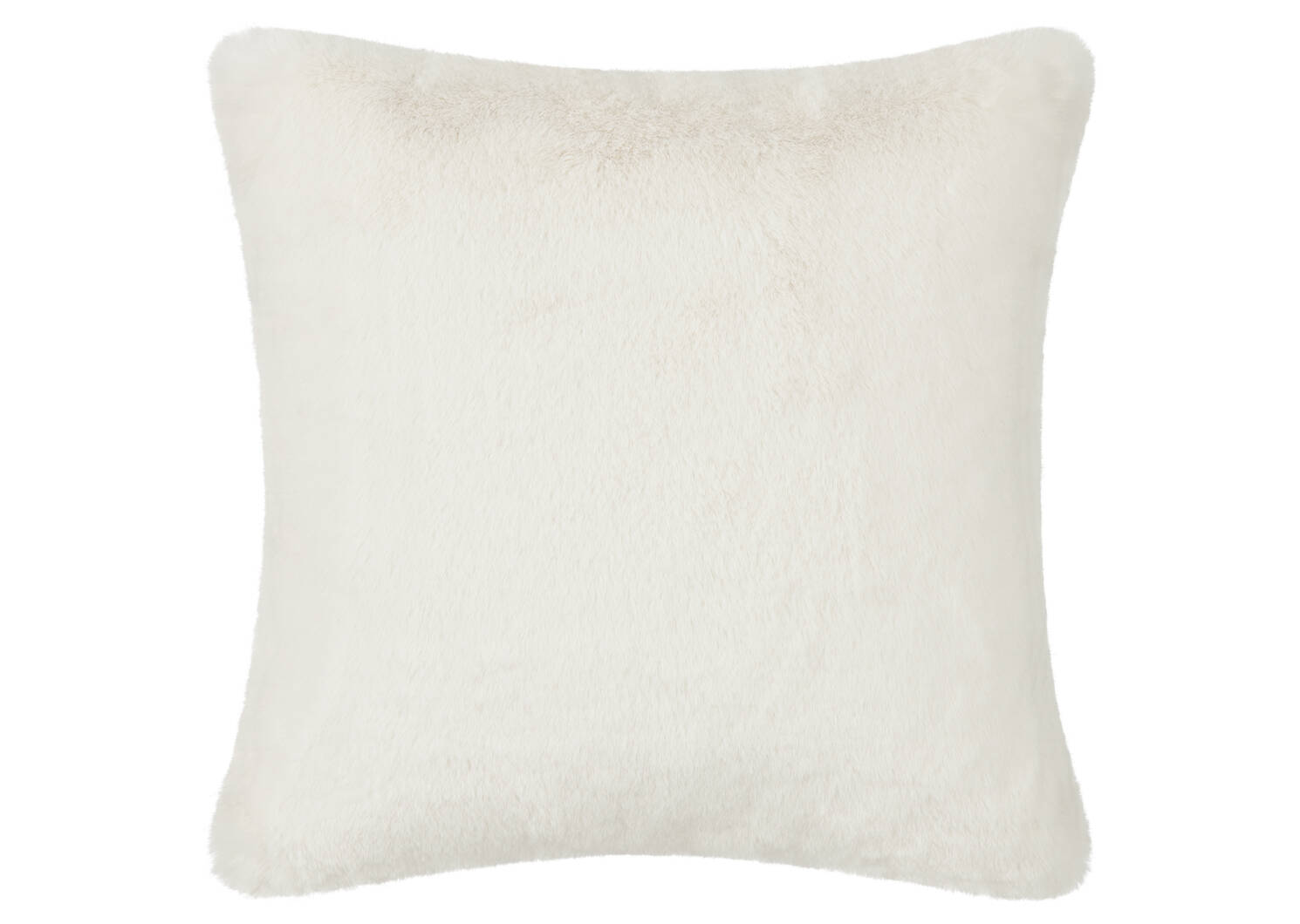 Cate Faux Fur Pillow 24x24 Ivory