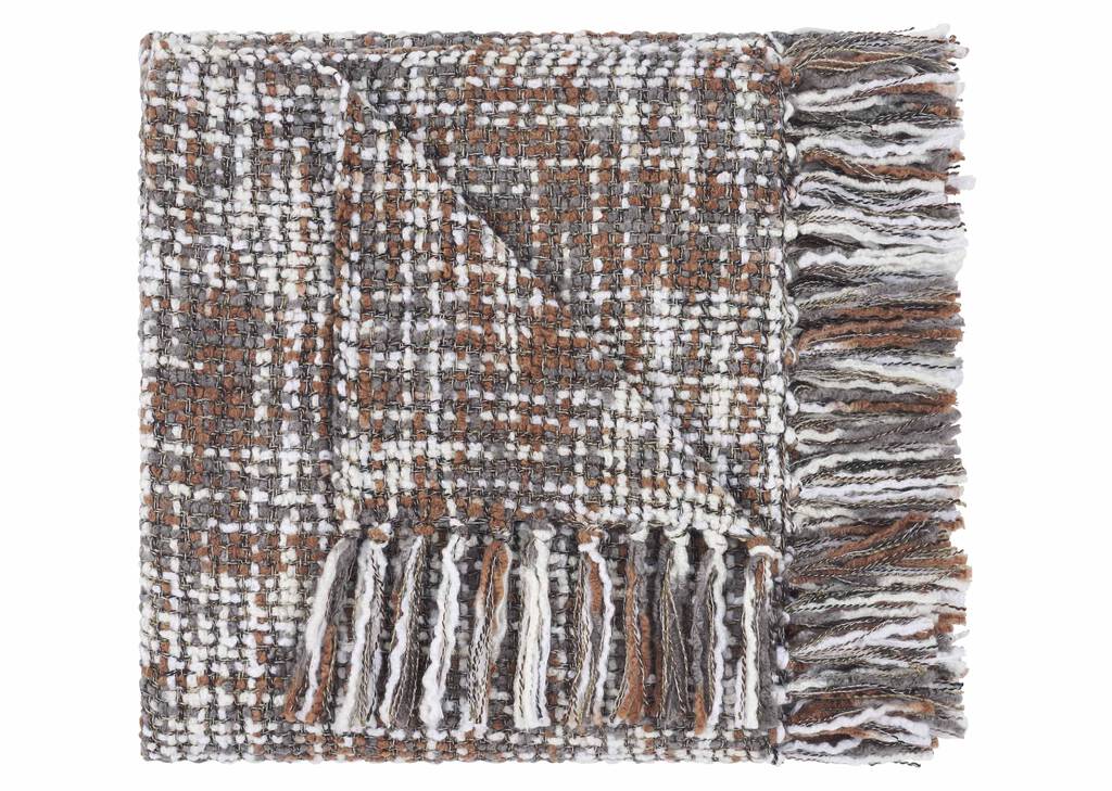 Betina Throw Shale/Caramel