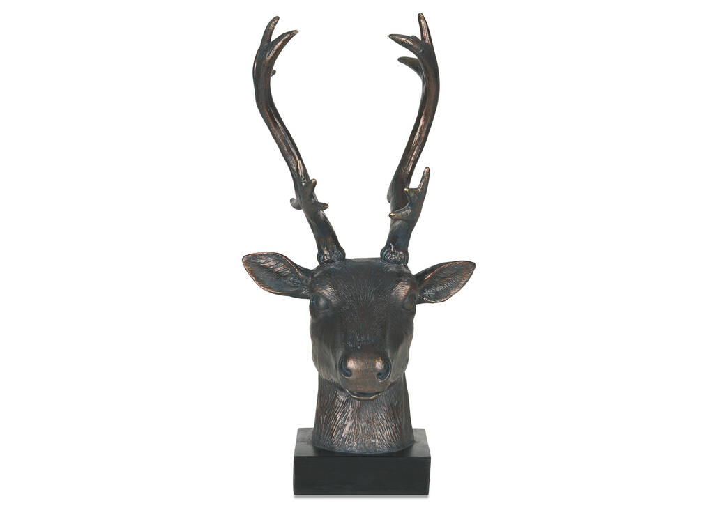 Noble Deer Bust Statue