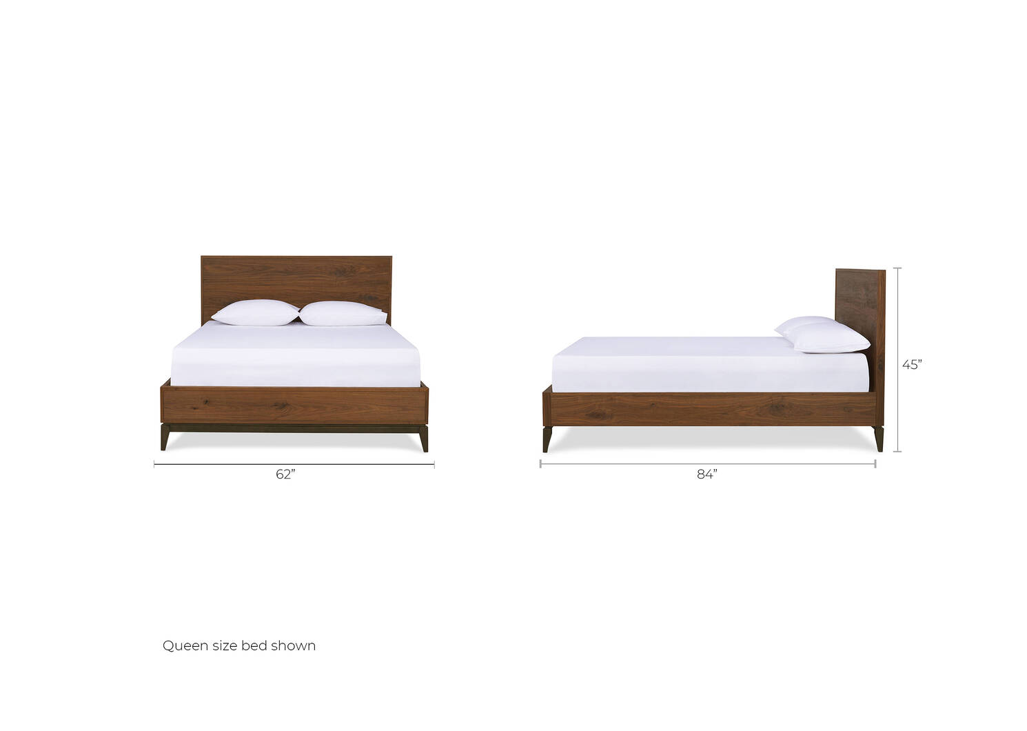 Houston Bed -Harris Walnut
